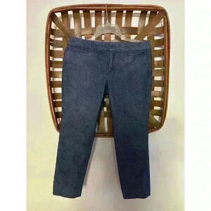 Banana Republic Women's Sloan Cropped Pants Blue Size 6 Petites